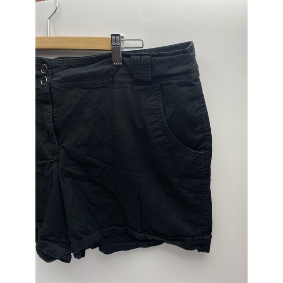 Ladies Black Plus Size Shorts Size 16W Women's Summer Bottom - Picture 1 of 9